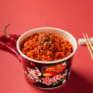 Nouilles Samyang Buldak Bowl Premium saveur poulet épicé dans des cartons d'exportation durables pour les acheteurs en gros, avec support logistique mondial - Product Image 3