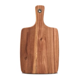 Planche à découper rectangulaire en bois naturel écologique REHMAN CRAFT avec poignée intégrée, épaisseur 1,5 cm, compatible lave-vaisselle - Product Image 3