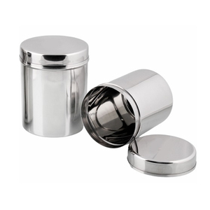 Eco Friendly Ss304 Stainless Steel Food <b>Storage</b> Canister Set Mirror Polish Airtight Metal <b>Kitchen</b> <b>Container</b> For Spices Grains - Product Image 1
