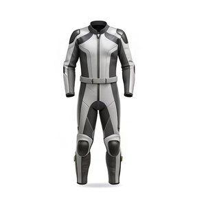 Combinaison de moto de course en cuir véritable sur mesure de haute qualité, manches longues, 360g, coupe-vent, grande taille, imprimée, respirante FREEZY - Product Image 2