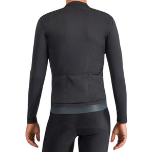 Maillot de cyclisme thermique personnalisé de haute qualité, unisexe, respirant, antibactérien, séchage rapide, manches longues, techniques d'impression, hiver - Product Image 2
