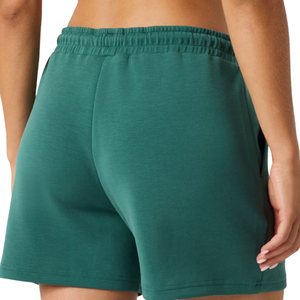 <b>Womens</b> Casual Sweat <b>Shorts</b> Elastic Waist Drawstring Side Pockets Relaxed Fit Open Hem Custom Wholesale OEM Manufacturer Supplier - Product Image 1