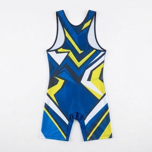 Combinaison de lutte personnalisée en spandex par sublimation, uniforme de lutte pour jeunes et hommes, vente en gros, conception OEM, équipement de lutte - Product Image 2