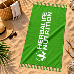Nouvelle collection de serviettes fouta en coton imprimé à haute absorption d'eau, avec taille et logo personnalisés, pour la plage. - Product Image 5