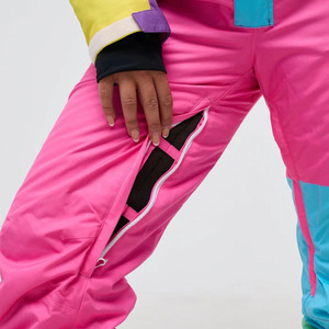 Ropa de esquí impermeable para mujer, servicio OEM con logotipo personalizado, traje de entrenamiento transpirable para invierno, conjunto de ropa de esquí femenina para clubes. - Product Image 6
