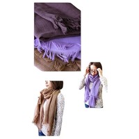 Écharpe en gaze japonaise sur mesure, 60% coton, 40% rayonne, 60cm*185cm, Bemberg Thermo Muffler, cyan, modèle élégant en fourrure, THStm