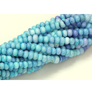 Perles Rondelles en Opale Bleue Pigeon : Perles de Qualité, 7-10mm, pour la Fabrication de Bijoux en Pierres Précieuses - Product Image 5