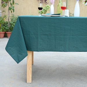 Modern Woven Solid Custom Size Cotton <b>Tablecloth</b> Eco-Friendly Durable Wedding Home Decor Tablecover - Product Image 6