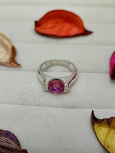 Bague Arc-en-ciel en Quartz de Feu, Bijou en Cristal Coloré, Cadeau Tendance pour Femmes et Filles, Bague de Fiançailles Élégante en Pierre Précieuse - Product Image 5
