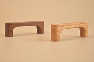Tiradores de Madera para Muebles, Diseño Minimalista en Forma de Barra, Herrajes Duraderos para Muebles de Cocina, Acabado en Nogal y Roble - Product Image 3