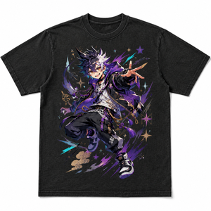 T-shirt à manches courtes pour homme, col rond, coupe classique, imprimé numérique, motif de personnage d'anime, jersey en coton, streetwear décontracté - Product Image 5