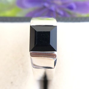 Natural Black Onyx <strong>Men</strong>&rsquo;s <strong>Ring</strong> 925 Sterling <strong>Silver</strong> Engagement <strong>Ring</strong> 8mm Square Black Gemstone <strong>Signet</strong> <strong>Ring</strong> July Birthstone Gift - Product Image 5