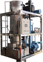 Machine à glace en tubes COLDPRO 1 tonne par jour pour boissons et restaurants, machine à fabriquer des glaçons en tubes cristallins