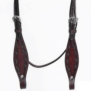 Ensemble de têtière de cheval western avec protège-poitrine – Meilleur prix – Accessoires de selle en cuir de style western - Product Image 4