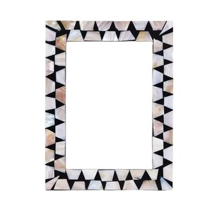Contemporary Mother of <b>Pearl</b> Inlay <b>Photo</b> <b>Frame</b> Bone Handmade Pearlescent Picture Display for Elegant Home Interiors - Product Image 1