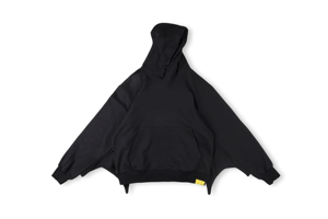 Pull à capuche unisexe en molleton épais style chauve-souris, streetwear déstructuré avant-gardiste, vente en gros - Product Image 2