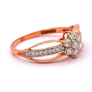 แหวนหมั้นทองคำขาวเพาะเลี้ยงในห้องปฏิบัติการ ได้รับการรับรองจาก IGI INGEMCO เพชรทรงบริลเลียนต์แบบฝังหนามเตย สไตล์คลาสสิก ทองคำบริสุทธิ์ 14K สำหรับผู้หญิง - Product Image 3