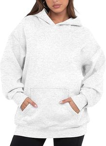 Sweat à capuche oversize pour femme, vierge, personnalisable par impression et broderie, en molleton de coton épais, fournisseur - Product Image 2