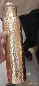 Bouteille en cuivre indien pur 100% bouteille d'eau en cuivre imprimé pour Gym Sport et voyage propose une bouteille d'eau Dirking fabriquée en inde - Product Image 6