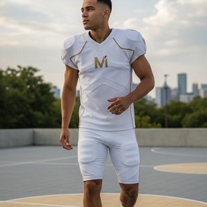 Ensemble d'uniformes de football américain sublimés 2026 – Maillots et pantalons de football personnalisés avec nom et numéro d'équipe, anti-humidité - Product Image 6