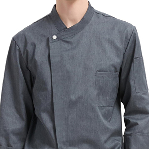 เสื้อแจ็คเก็ตผู้ชายขายส่ง แขนยาว เสื้อเชฟ ชุดยูนิฟอร์มร้านอาหาร ระบายอากาศได้ดี เหมาะสำหรับทำอาหาร - Product Image 5