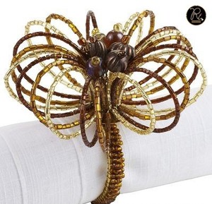 Classic round Shape Handmade Crystal <b>Beaded</b> Napkin Ring Newly Arrival Fancy Napkin Rings Buy <b>Direct</b> From Supplier At Bulk Price - Product Image 4