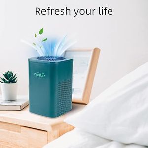 Purificatore d'Aria da Tavolo Super Silenzioso con Filtro HEPA, Alimentato USB per Ufficio, Camera da Letto, Bagno, Ultra Compatto per Uso Domestico - Product Image 3