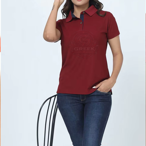 <b>Women's</b> Breathable <b>Polo</b> T Shirt with Premium Quality Fabric Short Sleeves Classic Button Collar and Comfortable Fit for Everyday - Product Image 1