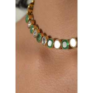 Conjunto de Collar y Pendientes Delicados, Plata de Ley 925, Chapado en Oro, Collares de Gargantilla para Mujer, Conjunto de Joyería Nupcial - Product Image 3