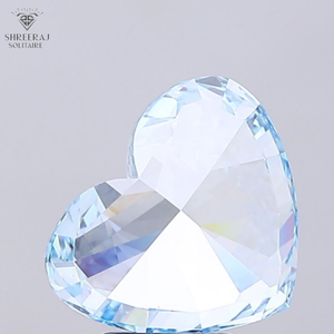 Diamante Suelto en Forma de Corazón Azul Hielo de 5.00 Quilates, Forma Elegante, Azul Intenso, Cultivado en Laboratorio CVD, Certificado IGI, Color Único - Product Image 5