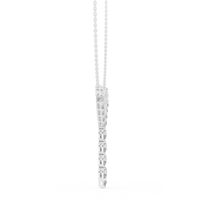 Colgante de lujo con diamantes de pera cultivados en laboratorio en oro blanco de 18 quilates para eventos glamurosos, fiestas, bodas y compromisos para mujeres. - Product Image 4