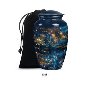 Urne funéraire dorée en forme de libellule pour cendres humaines, design magnifique, pour adultes, vente en gros - Product Image 3