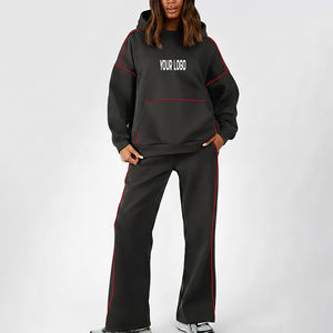 Ensemble de survêtement en molleton de coton avec broderie personnalisée en chenille, prix de gros, maillot de football - Product Image 4