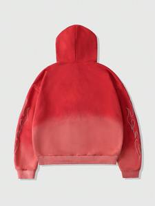 Mens oversized rhinestone Acid Washed Hoodies <b>Zip</b> <b>Up</b> <b>hoodie</b> streetwear gym wear casual fashion heavy weight pullover <b>hoodie</b> - Product Image 6