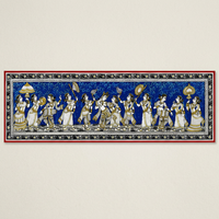 Artisanat traditionnel indien Pattachitra représentant le Seigneur Krishna en procession royale - Origine Odra - Décoration murale pour salon