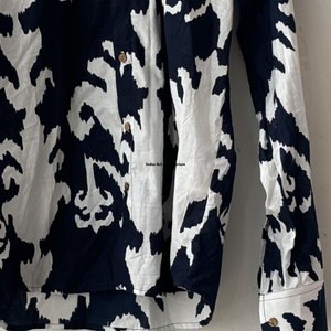 Camisa Casual con Estampado Floral para Mujer, Hecha a Mano con Tela de Algodón Suave, Cuello con Botones, Transpirable, para Verano, Roja y Blanca, en Oferta - Product Image 3