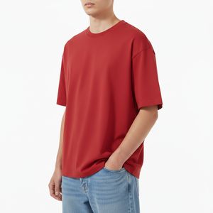 Wholesale Custom Your Brand Logo 100% Cotton Knitted High Quality Oversized Eco-Friendly Blank Men's T-<b>shirts</b> Plain Casual 220g - Product Image 3