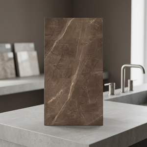 Dalles en céramique en porcelaine brillante Orient Gray 800x1600mm, antidérapantes et résistantes aux acides, pour sols/murs de halls et piscines - Product Image 2