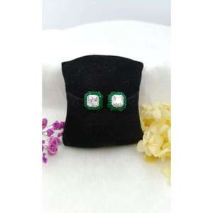 Pendientes de Lujo con Diamantes Elegantes, Estilo Punk, Plata Antigua, Diseño Exclusivo - Product Image 2