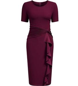 Robe polo pour femme pour événements professionnels - Coupe ajustée sophistiquée - Logo personnalisé - Manches courtes - Vêtements pour femmes en piqué - Product Image 1