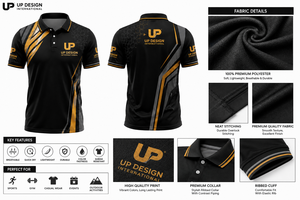 เสื้อโปโลซับลิเมชั่นผู้ชายแบบกำหนดเอง แห้งเร็ว โพลีเอสเตอร์ เสื้อทีมกอล์ฟ ชุดยูนิฟอร์มบริษัท ชุดกีฬา ผู้ผลิต OEM ODM - Product Image 5