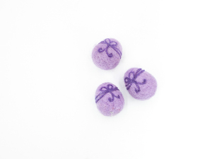 Wholesale Handmade Needle Felt <b>Easter</b> <b>Chick</b> with Purple <b>Egg</b> Ornament for Spring Decorations and Seasonal Craft Supply - Product Image 3