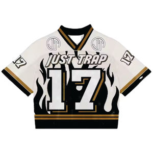 เสื้อฟุตบอลอเมริกันแบบยูนิเซ็กซ์สำหรับผู้ใหญ่ ระบายอากาศได้ดี แห้งเร็ว ชุดยูนิฟอร์มขาสั้น พร้อมตัวเลือกสกรีนชื่อผู้เล่น หมายเลข และโลโก้ตามสั่ง - Product Image 5