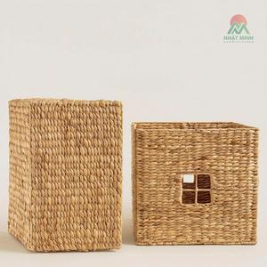 <b>Water</b> hyacinth basket <b>container</b> toys clothes storage woven hamper baskets baby room decoration - Product Image 5