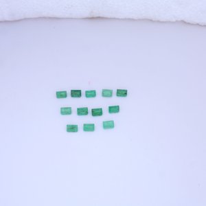 Piedras Preciosas de Aventurina Verde Natural, Corte Esmeralda, 4x6mm |   Piedras facetadas sueltas pulidas para la fabricación de joyas - Product Image 3