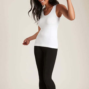 Nouvel arrivage : Débardeur de sport pour femme en coton uni, idéal pour le yoga et le fitness, résistant aux chocs, grandes tailles, service OEM - Product Image 5