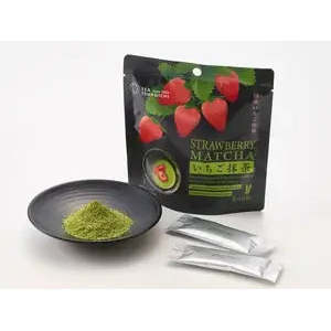 Thé Wakokoro 50g (5p) Poudre de Matcha Faible en Glucides Aromatisée au Latte Fraise Matcha Transformé - Product Image 2