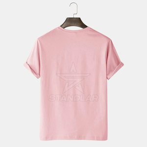 เสื้อยืดคอกลมผ้าฝ้าย 100% ทรงหลวม พิมพ์ลาย สำหรับผู้ชาย รับผลิตแบบ OEM พร้อมสกรีนโลโก้และสีตามสั่ง - Product Image 2