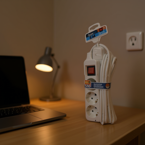 Bloque de Enchufes de 3 Tomas con Interruptor y Cable de 5M, Función de Bloqueo - Product Image 2