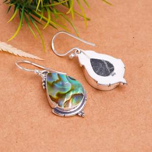 Pendientes colgantes de plata de ley 925 hechos a mano con piedras preciosas, joyería de lujo, regalo para mujer - Product Image 6